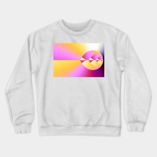 Abstract leaf or egg shaped pattern Crewneck Sweatshirt